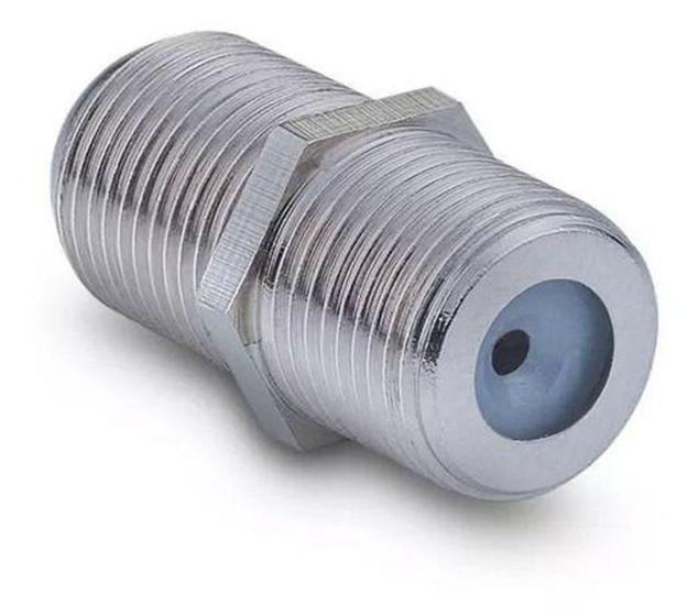 Imagem de 20 Pçs Emenda F Femea Femea Coaxial Rg59 Rg6 Cabo Conector