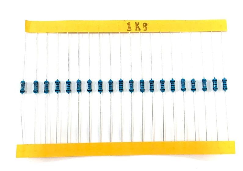 Imagem de 20 Resistor de Precisão 1K8 1% 1/4W