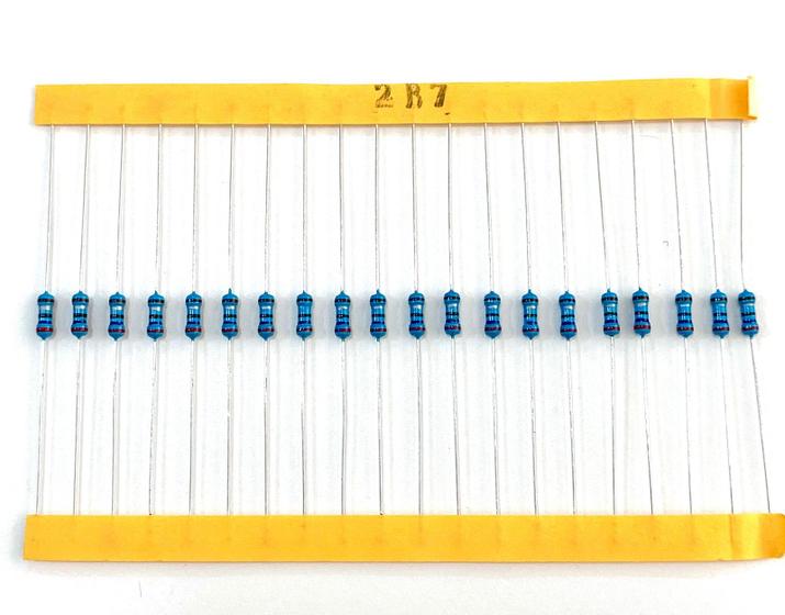 Imagem de 20 Resistor  de Precisão 2R7 1% 1/4W