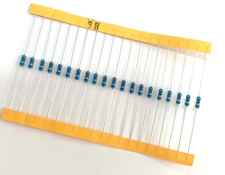 Imagem de 20 Resistor de Precisão 3R 1% 1/4W