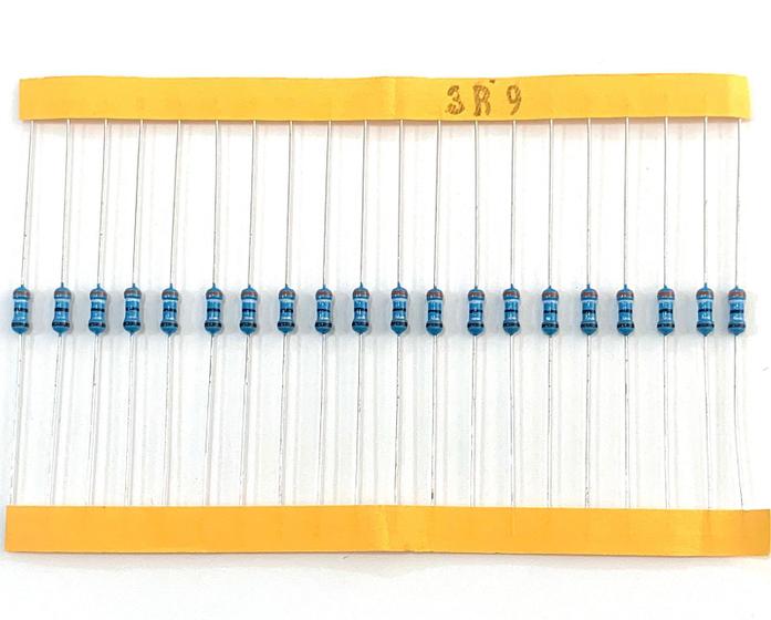 Imagem de 20 Resistor de Precisão 3R9 1% 1/4W