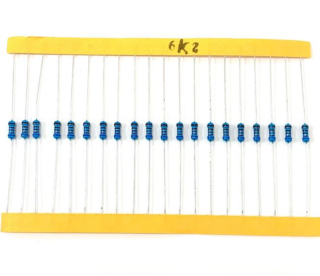 Imagem de 20 Resistor de Precisão 6k2 1% 1/4W