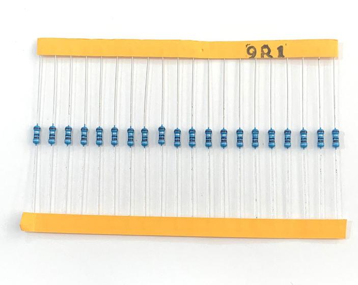 Imagem de 20 Resistor de Precisão 9R1 1% 1/4W