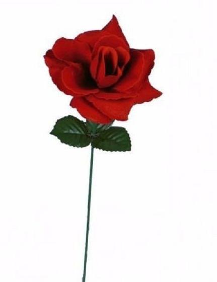 Imagem de 20 Rosas Artificiais Bizz Flores Artificial Abertas