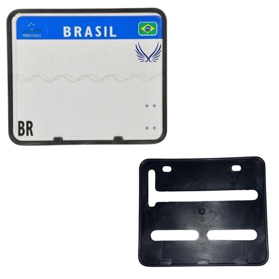 Imagem de 20 Suportes Para Placa De Moto - Retangular (mercosul)