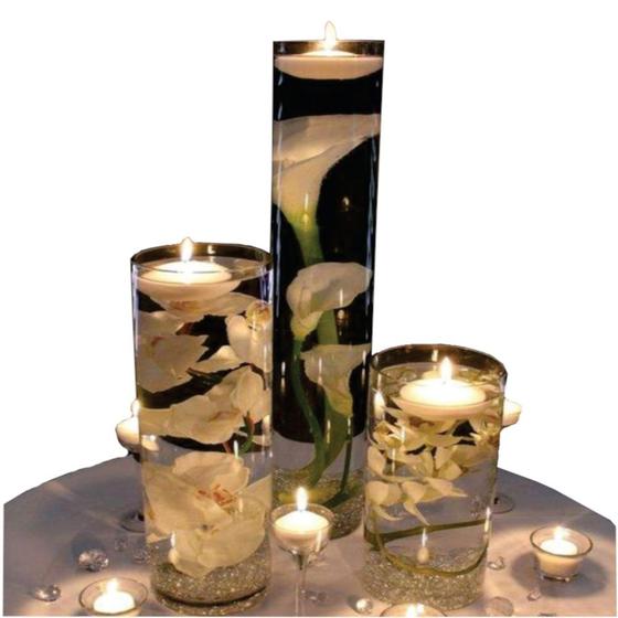 Imagem de 20 Velas Flutuantes para decoração de Taças e vidros