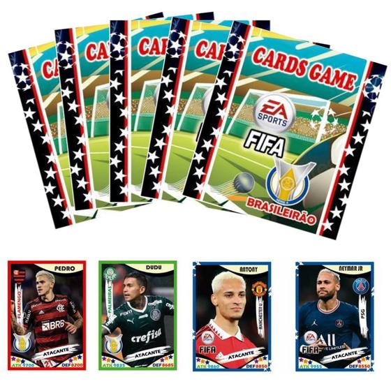 Imagem de 200 Cards/Figurinhas Fifa/Brasileirão - 50 Pacotes atacado