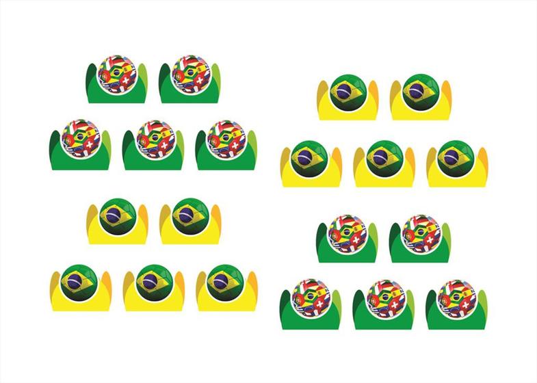 Imagem de 200 Forminhas Copa do Mundo Brasil