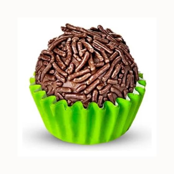 Imagem de 200 Forminhas De Papel Verde Nº4 Plac Brigadeiros Doces Festas