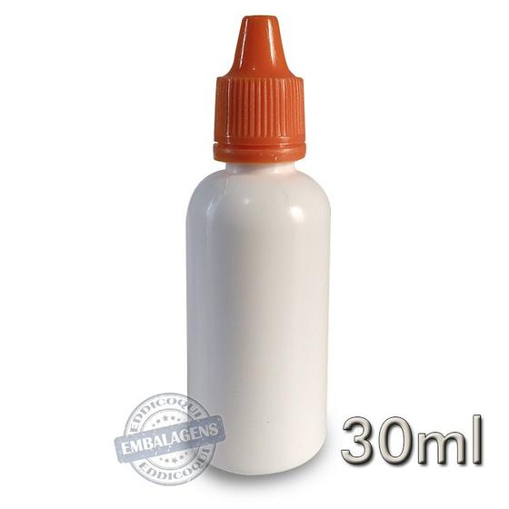 Imagem de 200 Frasco Plástico 30ml Conta gotas Branco - Ref 14804