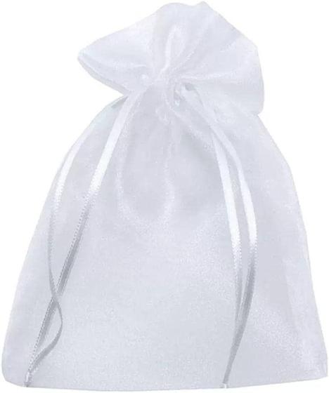 Imagem de 200 Saquiho de organza  17x23 com fita cetim