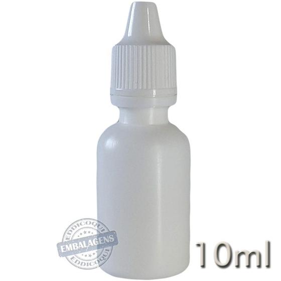 Imagem de 2000 Frasco Plástico 10ml Conta gotas Branco - Ref 14770