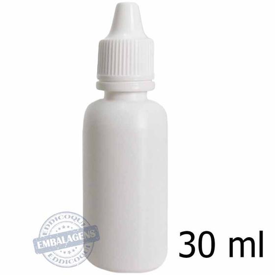 Imagem de 2000 Frasco Plástico 30ml conta gotas Branco  - Ref 14804