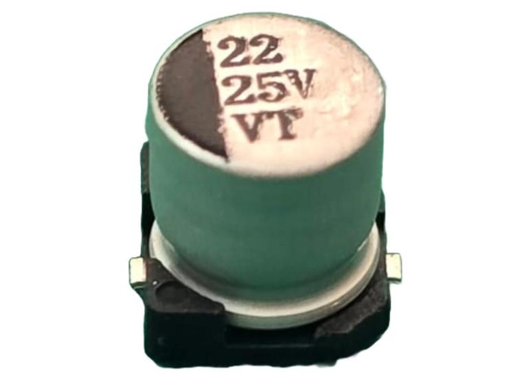 Imagem de 200x Capacitor Eletrolitico 22uf/25v Smd 105 5x5,4mm Hyncdz