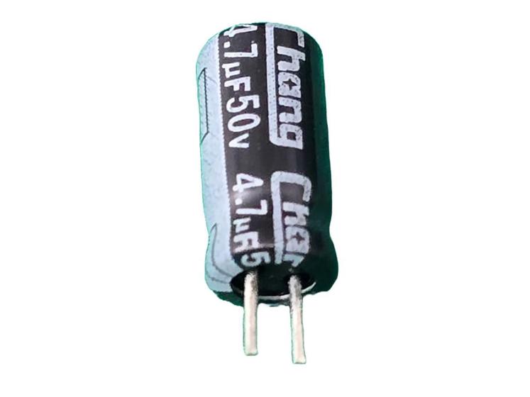 Imagem de 200x Capacitor Eletrolitico 4,7uf/50v 105 5x11mm Pre Chang