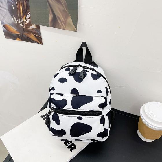 Imagem de 2021 nova moda padrão animal impressão mochila feminina estilo preppy estudantes sacos de escola senhoras casuais pequenas bolsas