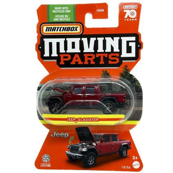 Imagem de 2022 Matchbox Moving Parts Jeep Gladiator Vermelho