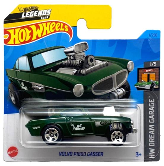 Hot Wheels Volvo P1800 Gasser – 1:64 Modellauto, Rot, Limitierte Edition 1/250, HW Dream Garage