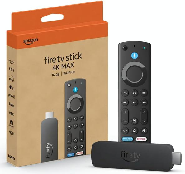 2024 NOVO Amazon Fire TV Stick 4K Max (2ª geração) 16 GB 2-GB RAM Wi-Fi 6E Dolby Vision/Atmos Menor preço em 2024 NOVO Amazon Fire TV Stick 4K Max (2ª geração) 16 GB 2-GB RAM Wi-Fi 6E Dolby Vision/Atmos