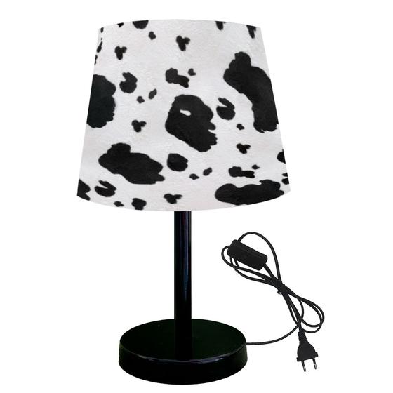 Imagem de 2041-prt-abajur luminaria skin animals 15x20 vaca