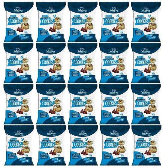 Imagem de 20X Biscoito De Cookies Fit (Sem Açúcar) - Wheyviv - 45G