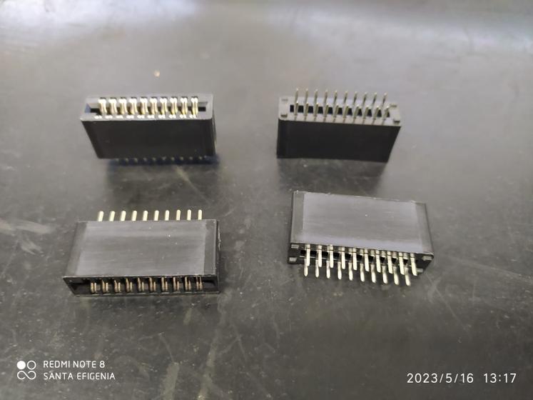 Imagem de 20x Conector Card Edge Js-1000b-20 2x10 Vias 2,54mm