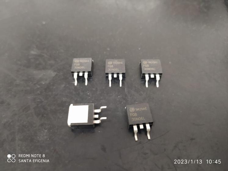 Imagem de 20x Transistor Fqb30n06ltm Fqb30n06 Mosfet N 30amp 60v Smd