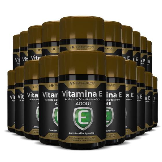 Imagem de 20x vitamina e 400ui alfa tocoferol 60 caps hf suplements