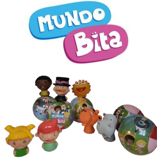 Imagem de 22 Brinquedos Dedoches Mundo Bita. Lembrancinha para Festa Mundo Bita. Produto Novo e Lacrado.