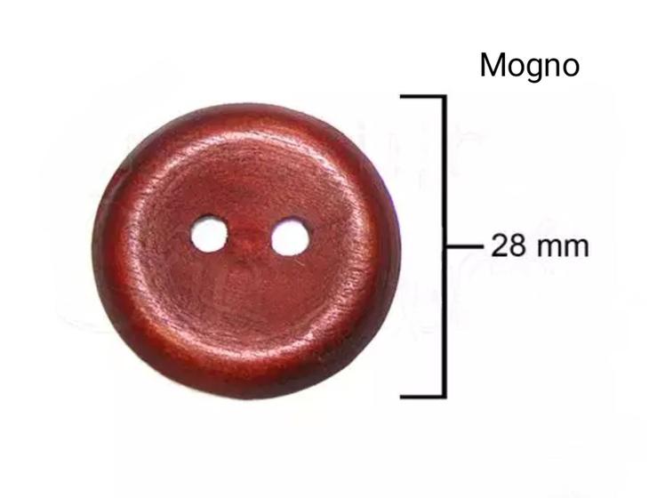 Imagem de 24 Botões De Madeira Tam. 0 28mm Casaco Cortina Artesanato