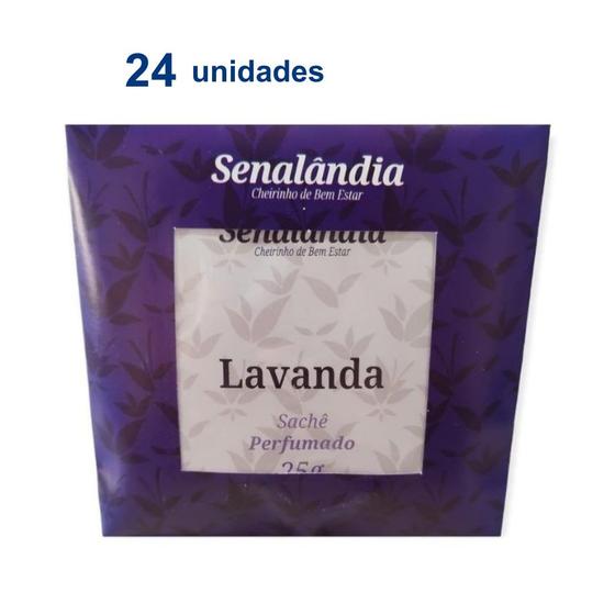 Imagem de 24 Cheirinho Perfumado Aromatizador Gaveta Roupa Lavanda Laranjeira Cerejeira Vanilla 25g - Envio Já