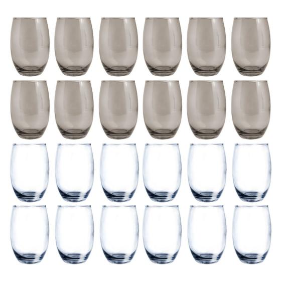 Imagem de 24 Copos de Vidro p/ Drinks Eventos Bares 450ML Bebidas Chic