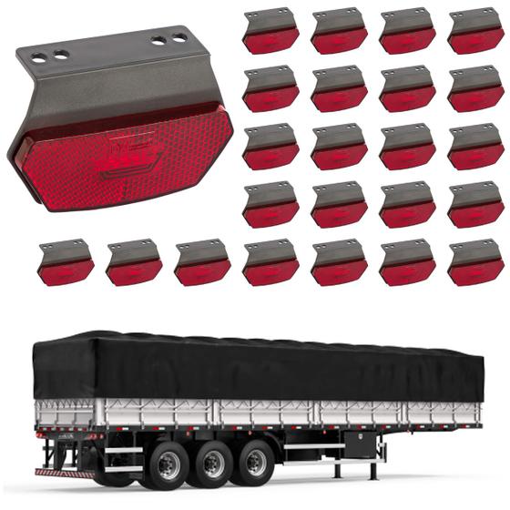Imagem de 24 Lanterna Diamante Carreta LED Rubi c/ Supt. - Conect