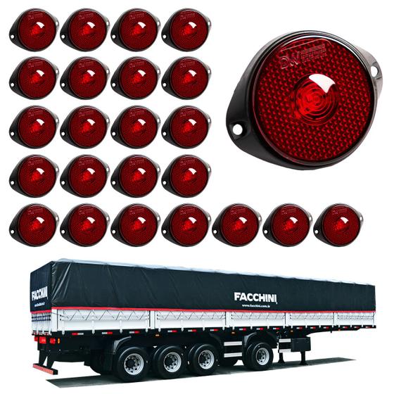 Imagem de 24 Lanterna Frontal Facchini LED Rubi 65mm c/ Sup. - Conect