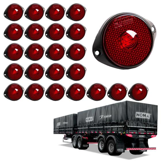 Imagem de 24 Lanterna Frontal Noma LED Rubi 65mm c/ Suporte - Fio