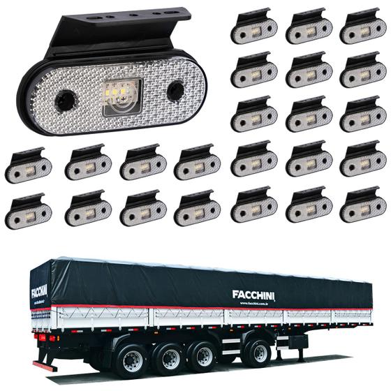 Imagem de 24 Lanterna Lateral Facchini LED Cristal C/ Supt. - Fio