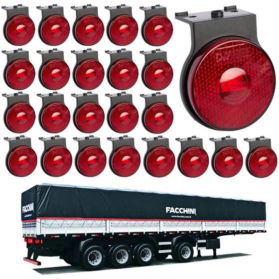 Imagem de 24 Lanterna Lateral Facchini LED Rubi 65mm C/ Sup. - Conect