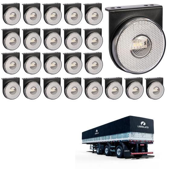 Imagem de 24 Lanterna Lateral Librelato LED Cristal 85mm c Sup e Conec