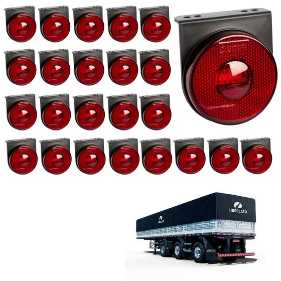 Imagem de 24 Lanterna Lateral Librelato LED Rubi 85mm c Suporte - Fio