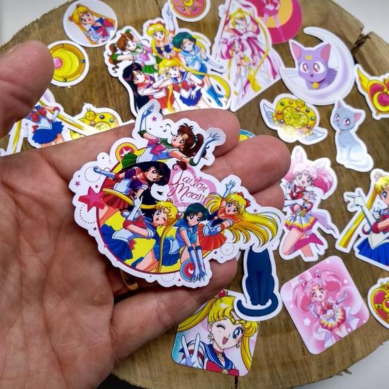 Imagem de 24 Sticker Adesivo caderno agenda Sailor Moon