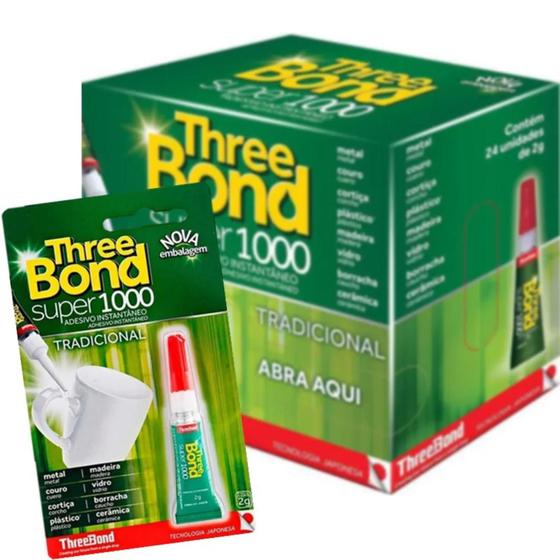 Imagem de 24 Unidades Super Cola 2gr Threebond Super 1000