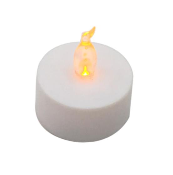 Imagem de 24 Velas De Led Com Bateria - Cor Branca Luz Amarela