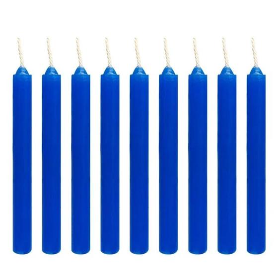 Imagem de 240 Velas palitos Brancas, Rosas ou Azul de 60mm