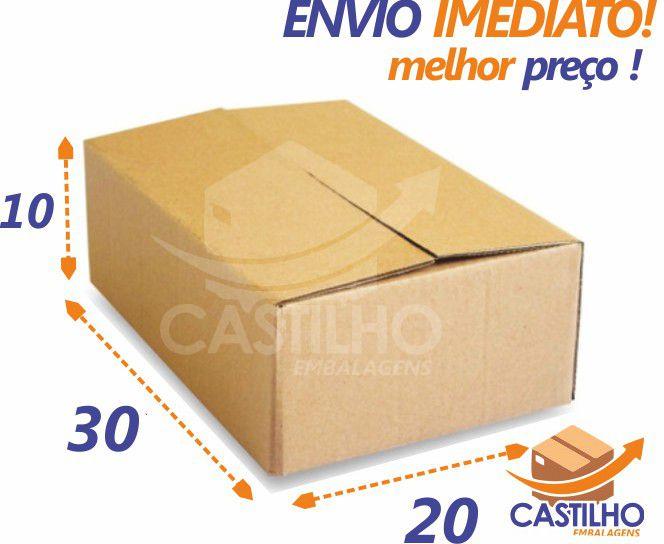 Imagem de 25 Caixas de Papelão Correio pequena 30x20x10