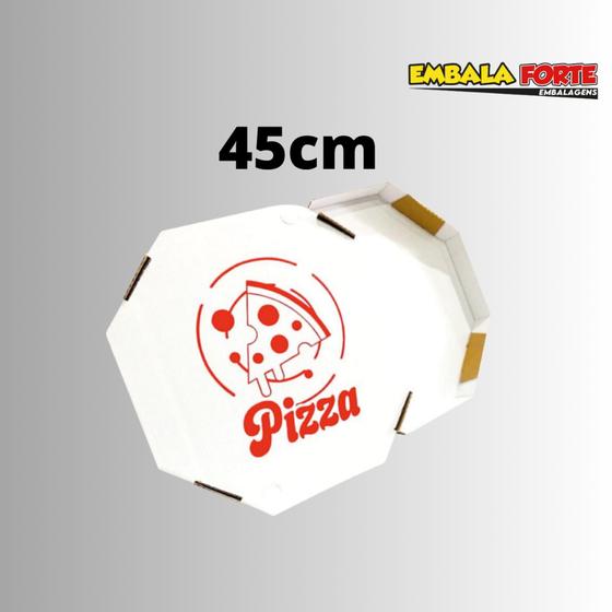 Imagem de 25 caixas Oitavada para pizza Estampada Delivery 45cm