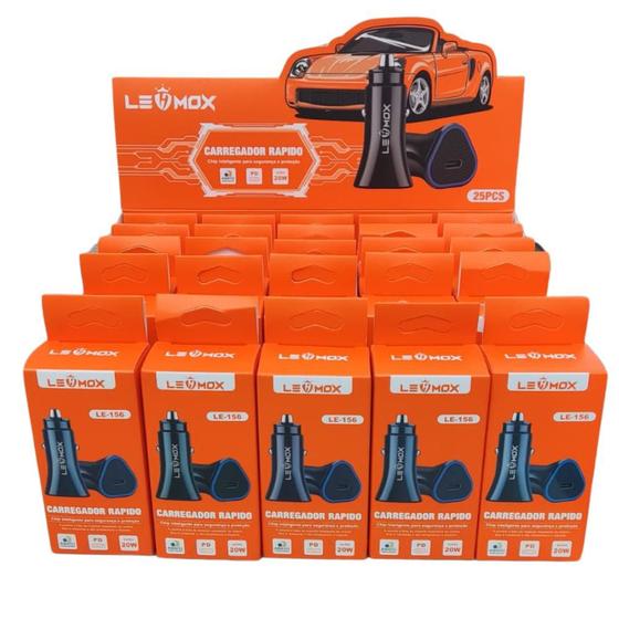 Imagem de 25 Fontes Carregador Veicular Rapido Turbo Power Pd 20w Usb-c
