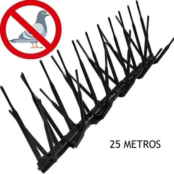 Imagem de 25 Metros Espículas Antipombos 75 Peças Inibe Acesso De Aves
