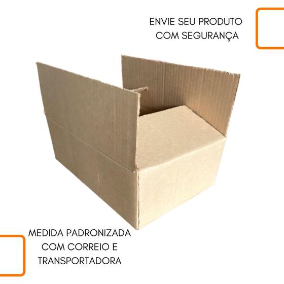 Imagem de  25 unidades de Caixa de Papelão SemiKraft 27x18x9  para Envios de E-commerce