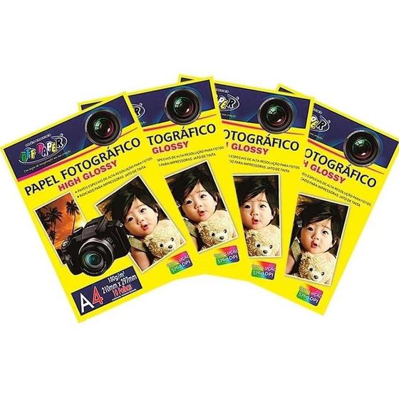 Imagem de 250 folhas Papel Fotográfico High Glossy Off Paper 180g prem