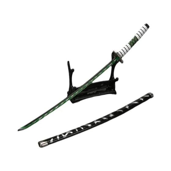 Imagem de 25cm Demon Slayer Tanjirou Metal Katana Espada Brinquedo Ghost Killer Anime Cosplay Prop Decoração